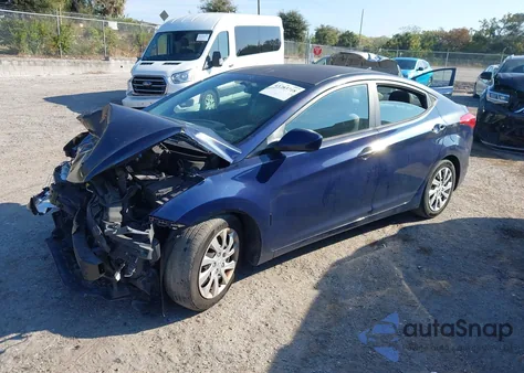 2013 Hyundai Elantra Gls/Limited из США, поврежденный, VIN 5NPDH4AE5DH201008